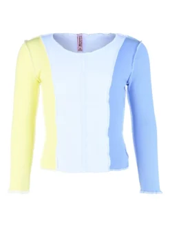 Blue Effect Longsleeve In Blau/ Gelb