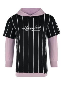 Blue Effect Longsleeve In Schwarz/ Lila