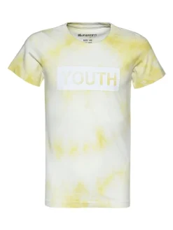 Blue Effect Shirt In Gelb/ Weiß