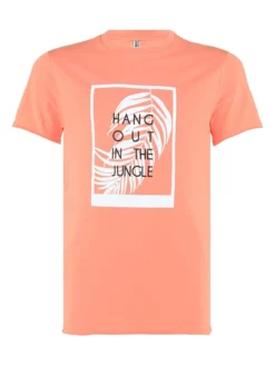 Blue Effect Shirt In Orange