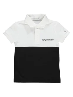 Calvin Klein Poloshirt In Schwarz/ Weiß