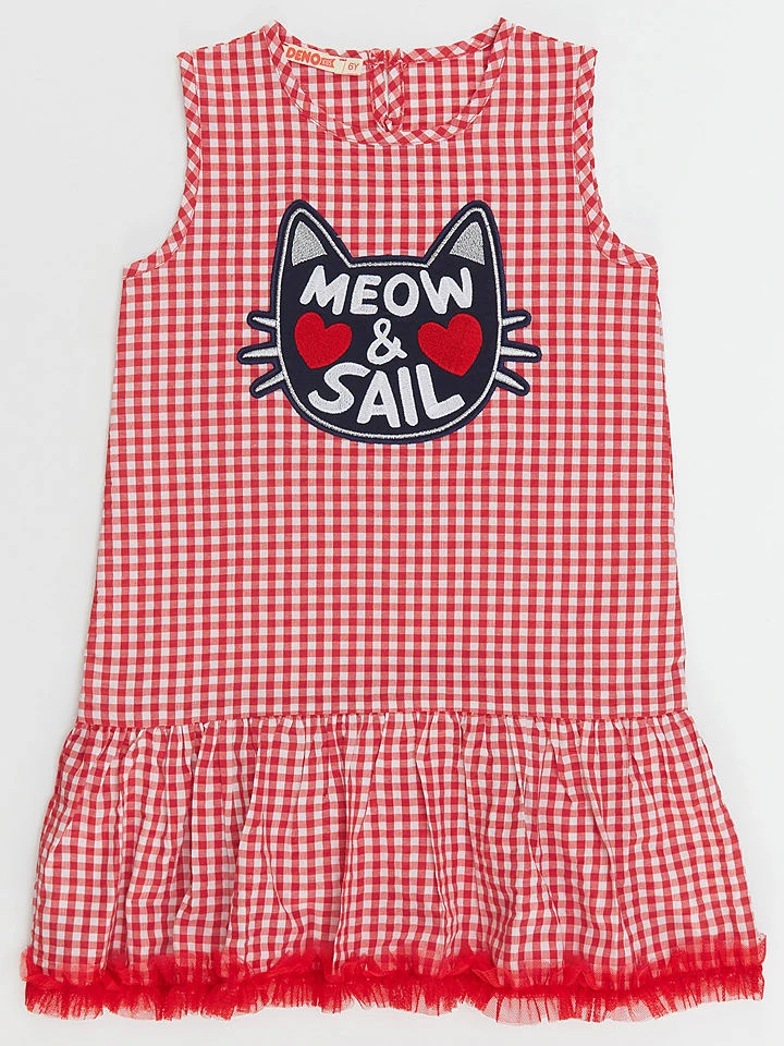 Kleid "Meow&Sail" In Rot 3 Kleid "Meow&Sail" In Rot – Bild 3