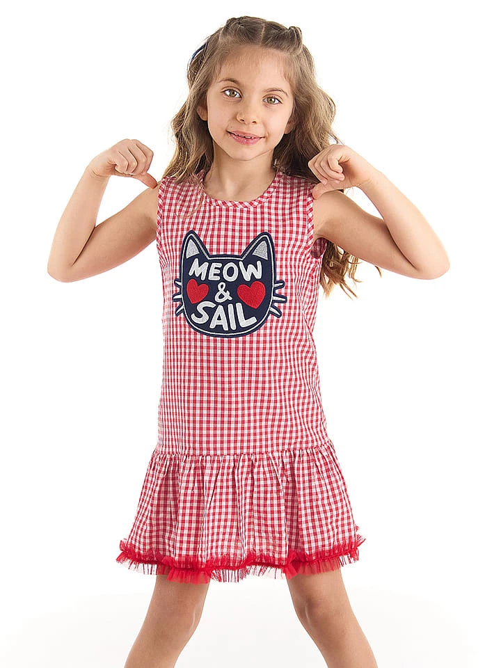 Kleid "Meow&Sail" In Rot 1 Kleid "Meow&Sail" In Rot