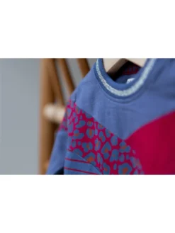 Dirkje Kleid In Blau/ Rot -Vigino Kleidung Geschaft dirkje kleid in blau rot 2