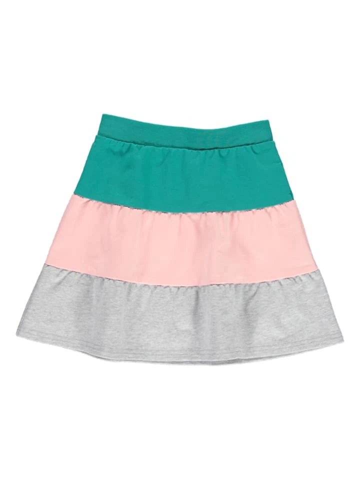 Sweatrock In Türkis/ Rosa/ Hellgrau Meliert 2 Sweatrock In Türkis/ Rosa/ Hellgrau Meliert – Bild 2