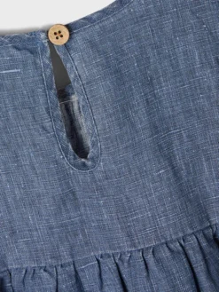 Leinenkleid "Dale" In Blau -Vigino Kleidung Geschaft lil atelier leinenkleid dale in blau 2