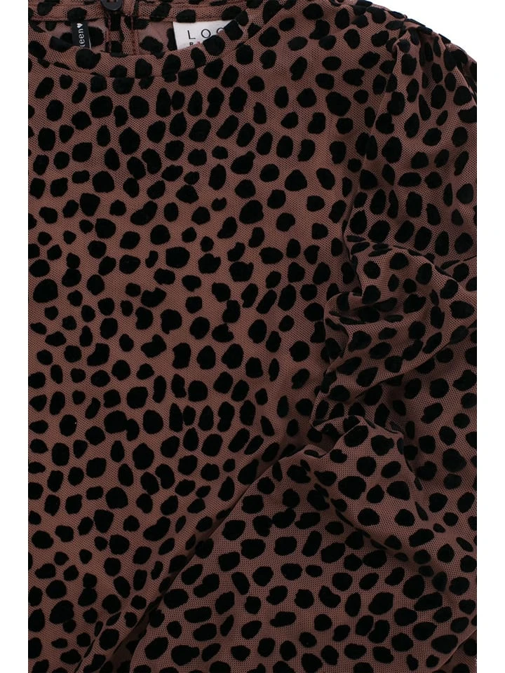 Bluse In Dunkelbraun/ Schwarz 3 Bluse In Dunkelbraun/ Schwarz – Bild 3