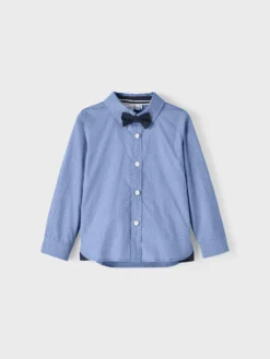 NAME IT Hemd Mit Fliege Langarm In Serenity -Vigino Kleidung Geschaft name it hemd mit fliege langarm in serenity 2