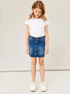 NAME IT Jeansrock In Dark Blue Denim -Vigino Kleidung Geschaft name it jeansrock in dark blue denim 3