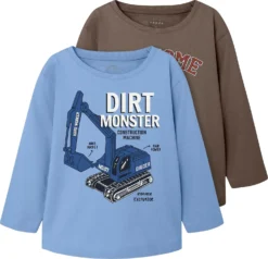 NAME IT Langarmshirt NMMVAGNO Doppelpack