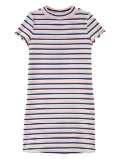 OshKosh Kleid In Dunkelblau/ Apricot