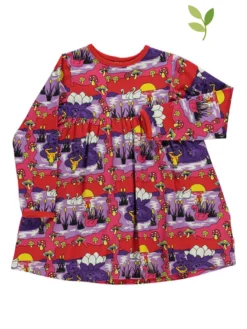 Kleid "Swan & Frog" In Rot