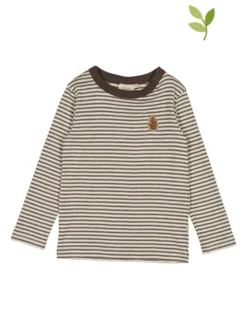 Wheat Longsleeve "Spruce Cone" In Creme/ Braun
